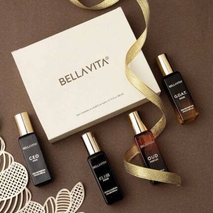Bella Vita Luxury | Long Lasting Men Perfume Gift Set | 4x20ml | Perfume for Man | Gift for Man | Woody, Citrusy, Oud Premium Fragrance | KLUB, OUD, CEO, G.O.A.T